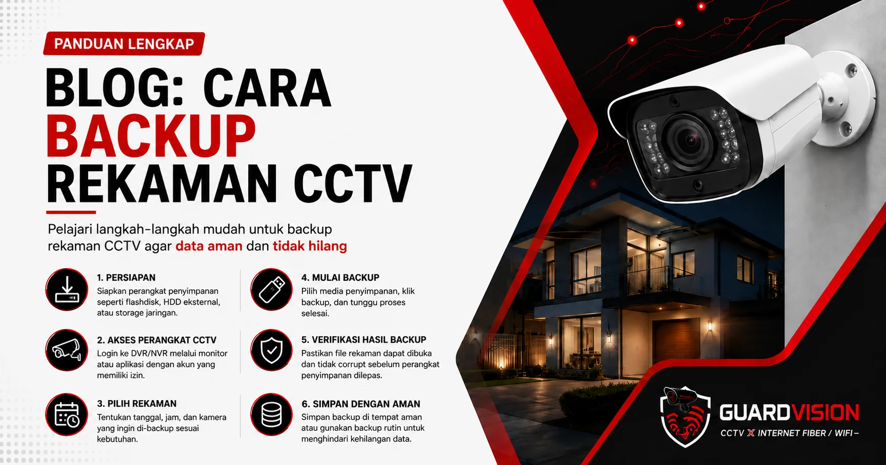 Cara Backup Rekaman CCTV ke Flashdisk atau Hard Disk Eksternal