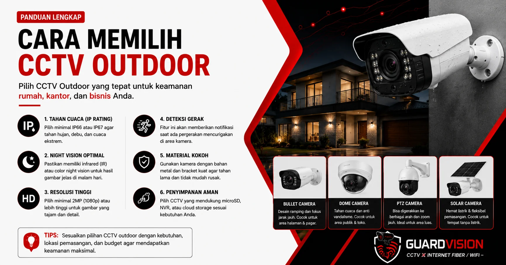 Cara Memilih Kamera CCTV Outdoor
